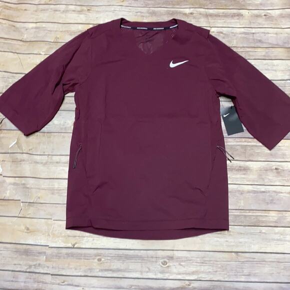 NWT Nike Baseball 3/4 Sleeve Hot Jacket S - Picture 2 of 4